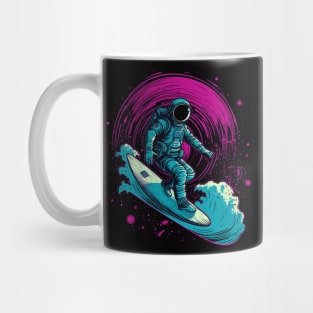 Surfing Astronaut Space Gifts Science Gifts Funny Space Mug